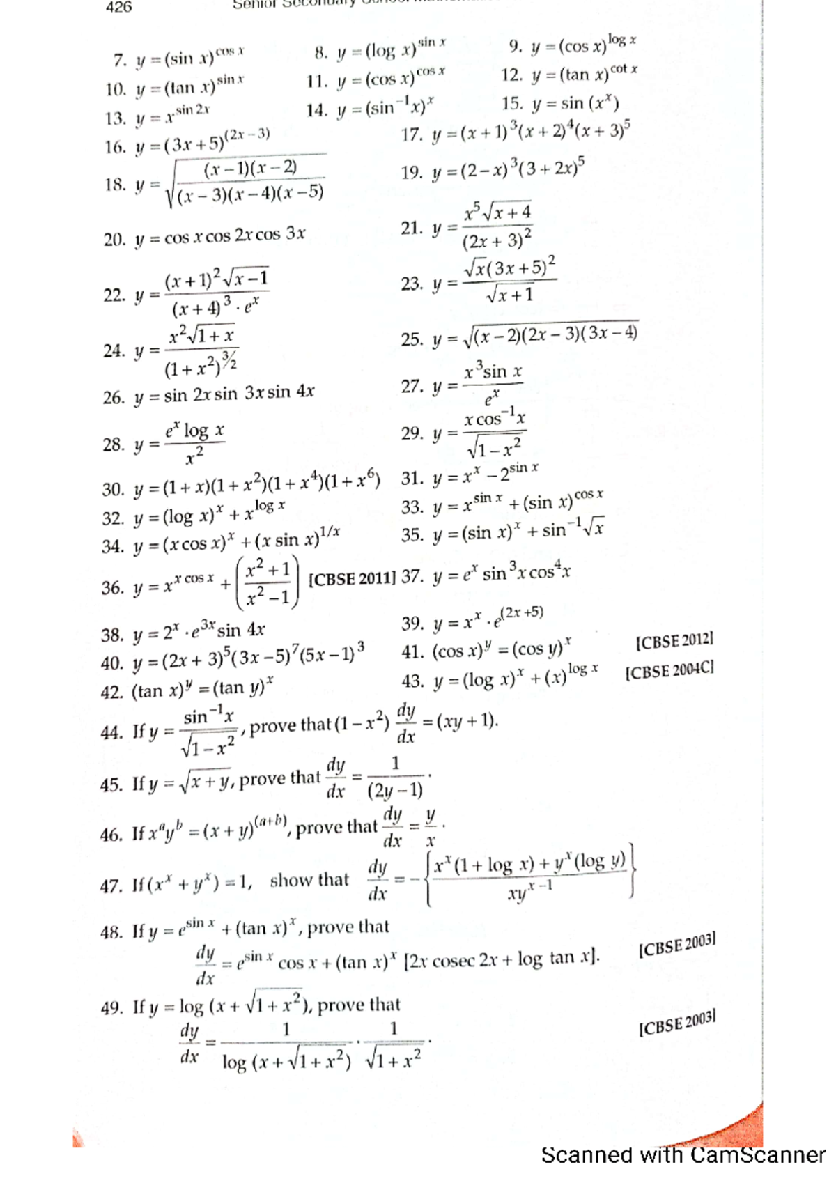 Differentiation Practice Set for Mastery in Calculus Concepts - Studocu