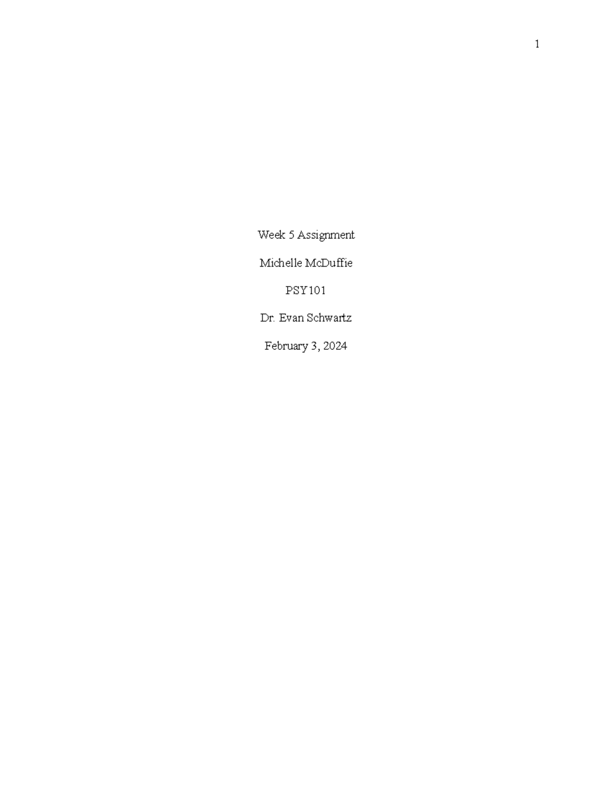 PSY101 Week 5 Assignment: Exploring Biology and Human Development - Studocu