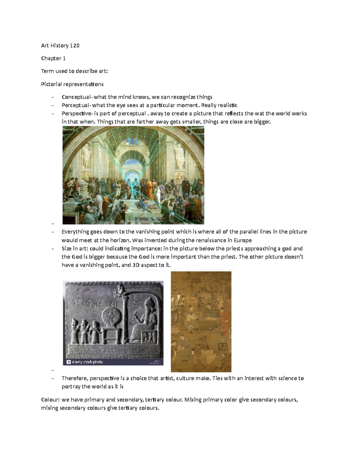 Art History 120 - Study Notes on Chapters 1-6 Overview - Studocu