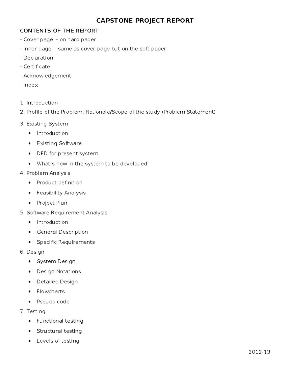 Capstone Project Format Guidelines: Template Demo Instructions - Studocu