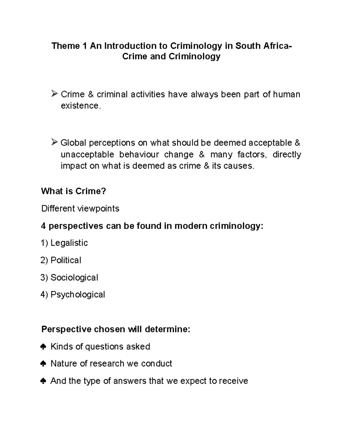 Introduction to Criminology in South Africa: Key Concepts ...
