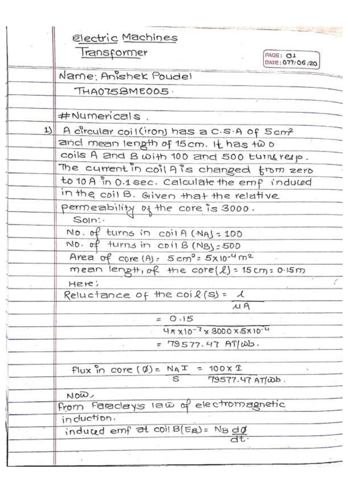 Transformer assignments solutions note pdf books question solution ...