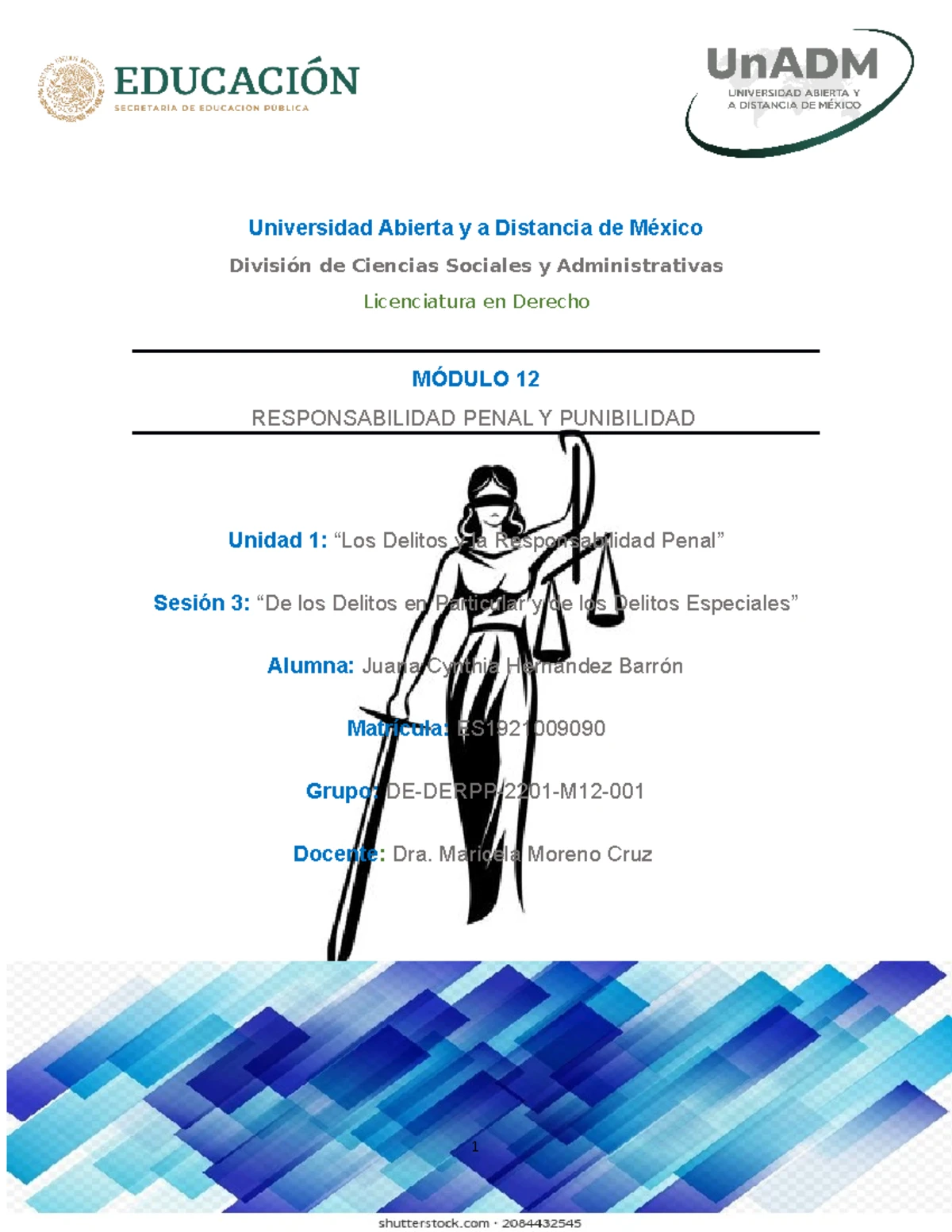 M12 U1 S1 JUHB - responsabilidad penal y punibilidad - Universidad ...