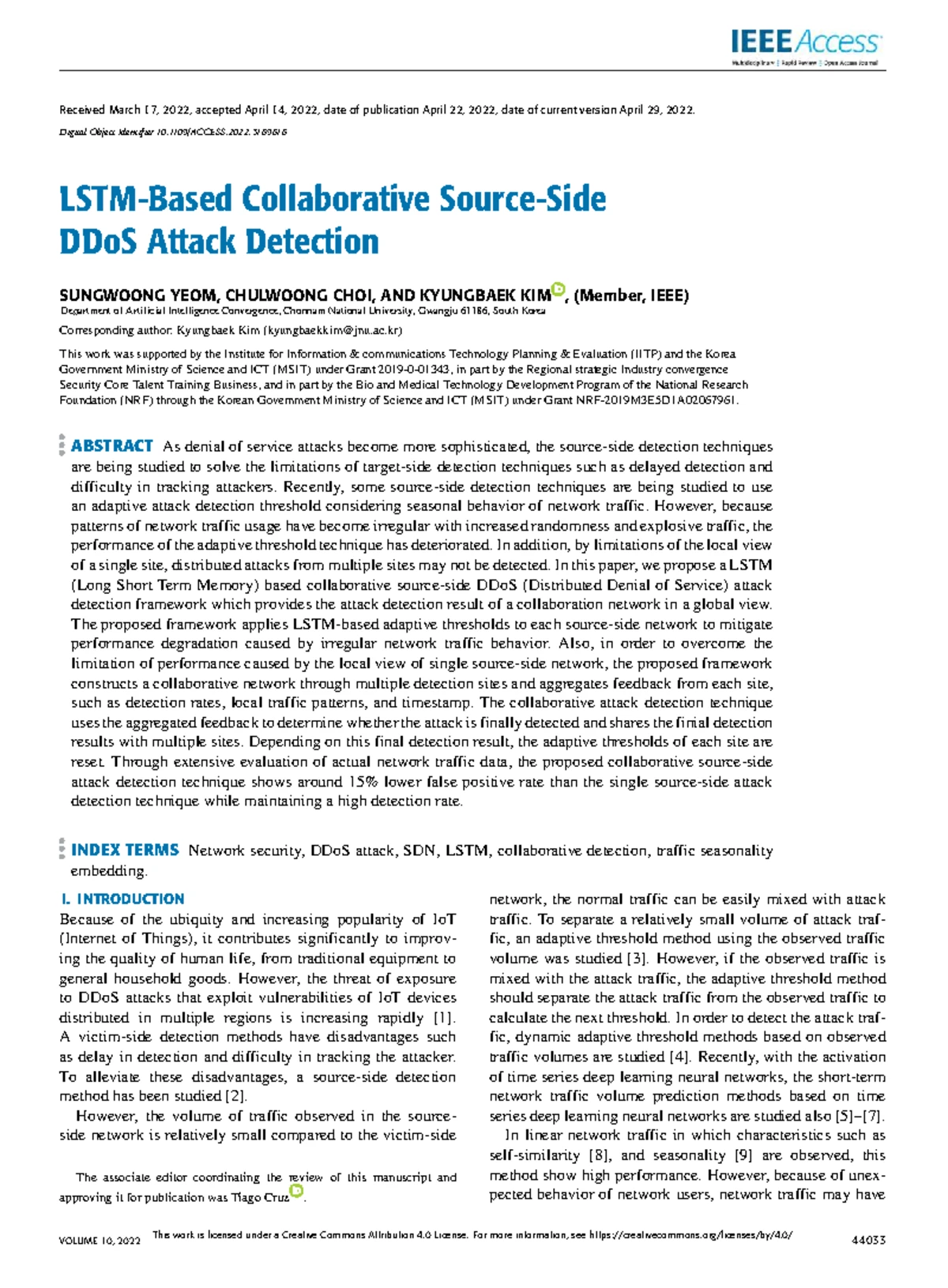An Explanation of the LSTM Model Used for DDo S Attacks Classification ...