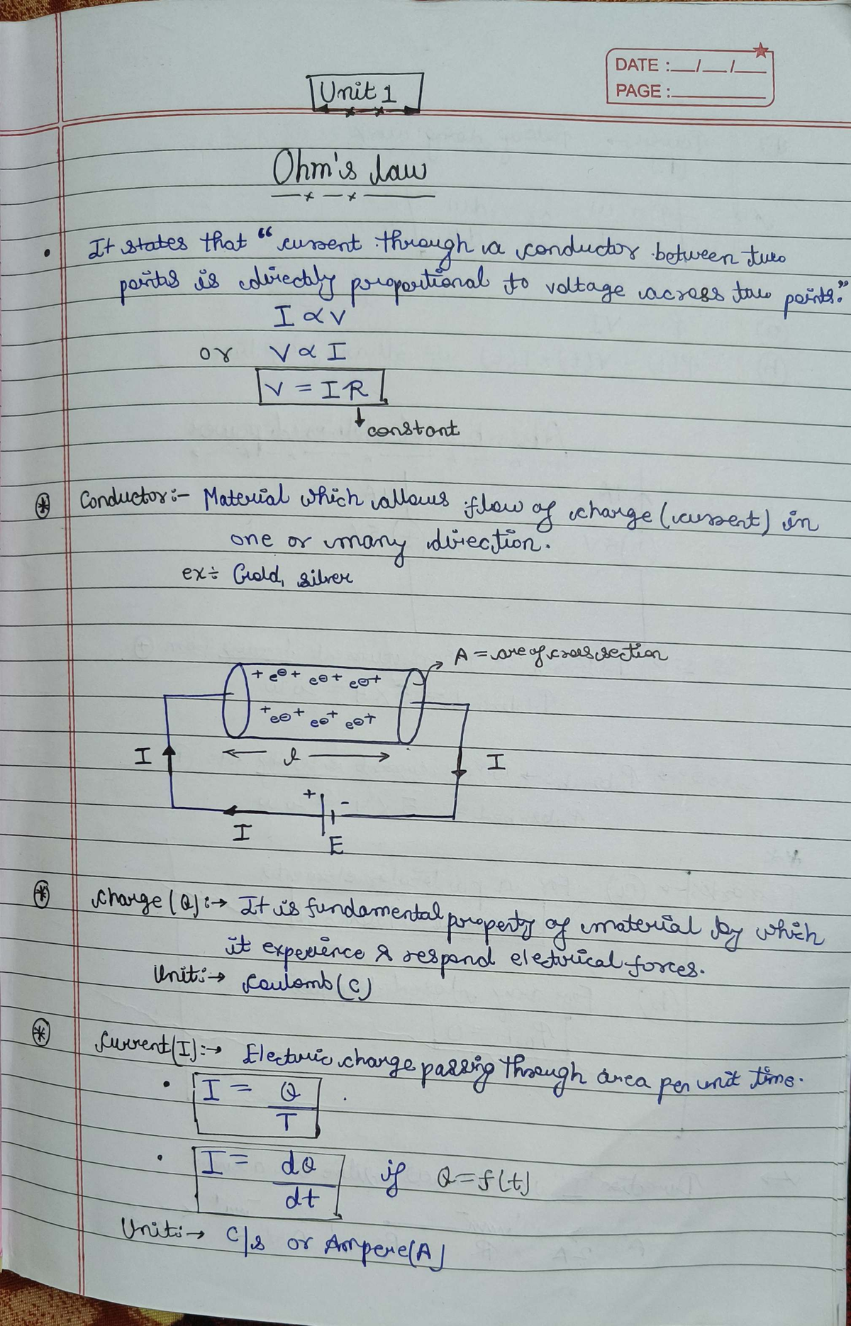 ECE 101: Unit 1 Lecture Notes on Electrical Concepts and Power - Studocu