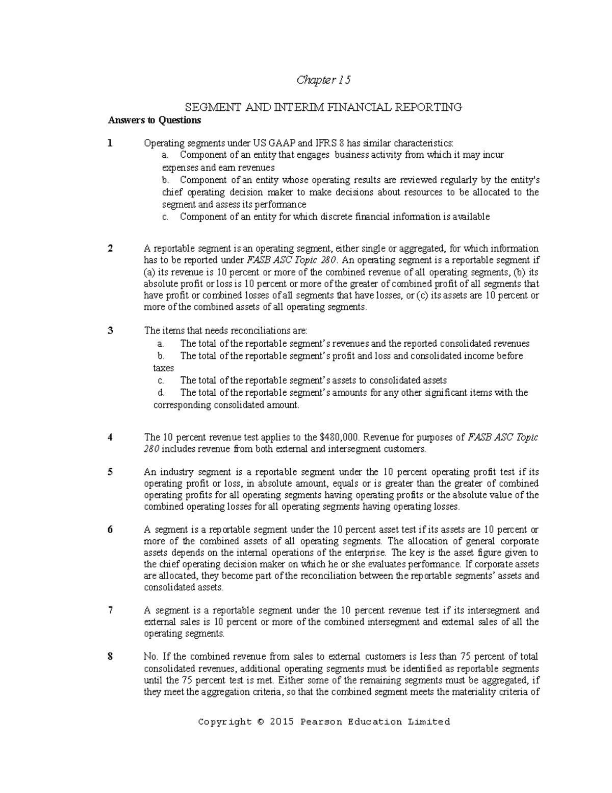 Pdfcoffee - asdf - Chapter 15 SEGMENT AND INTERIM FINANCIAL REPORTING ...