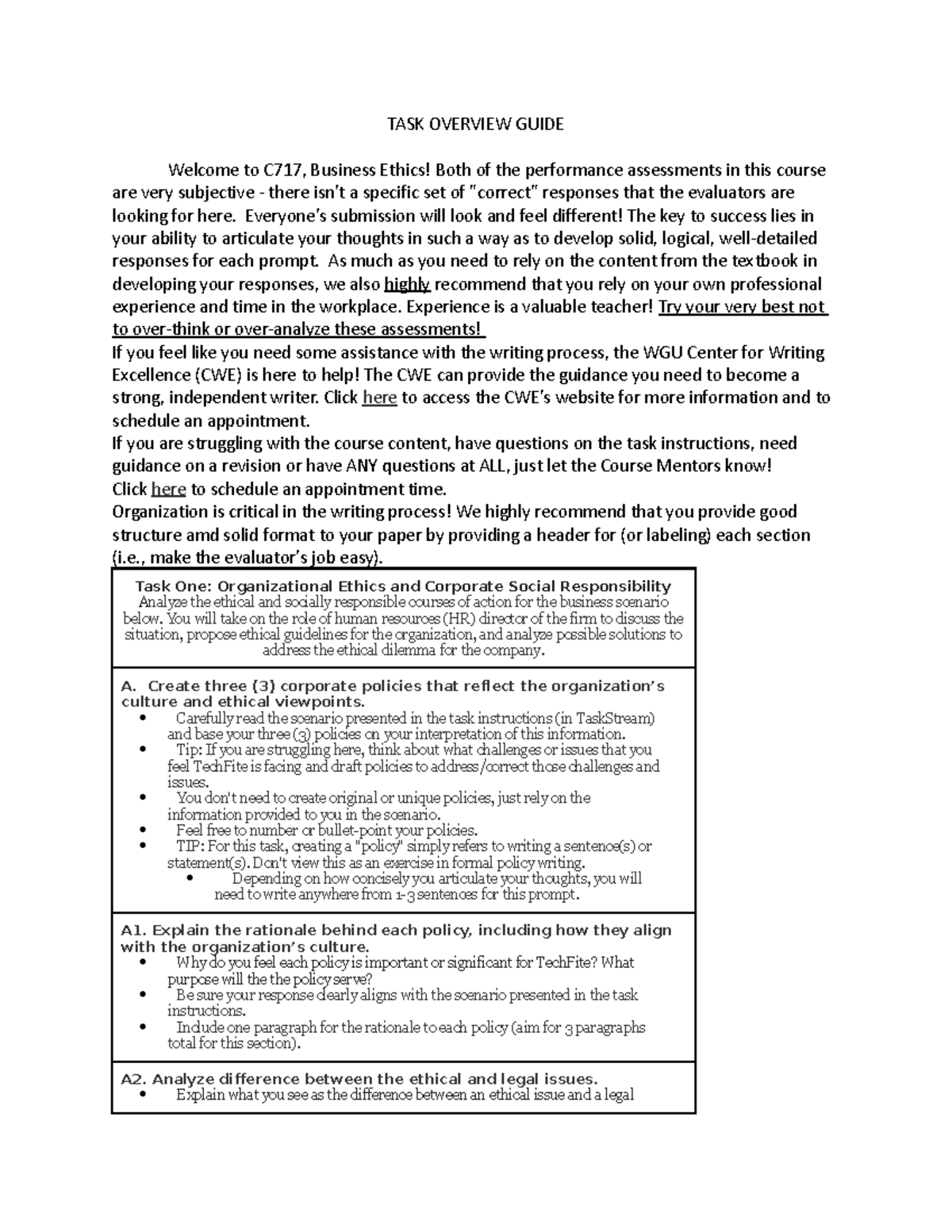 Task Overview Guide Ekp1 Task 2 Task Overview Guide Welcome To C717