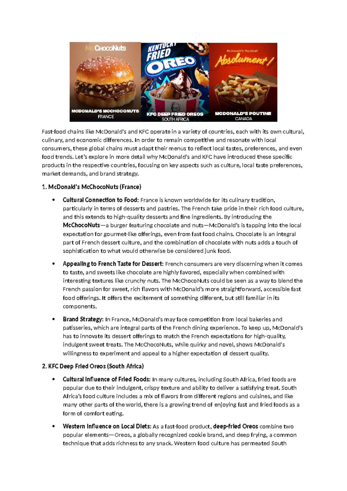 Cultural Adaptation in Global Fast Food: McDonald's & KFC Case Study ...