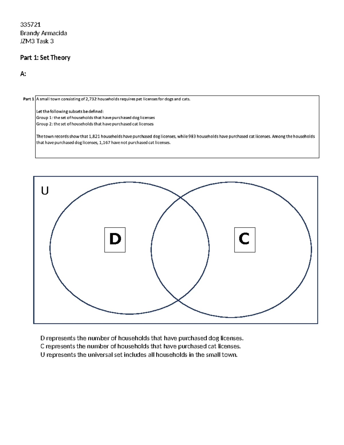 JZM3 - Task 3: Set Theory, Logic & Graph Theory Assignments - Studocu