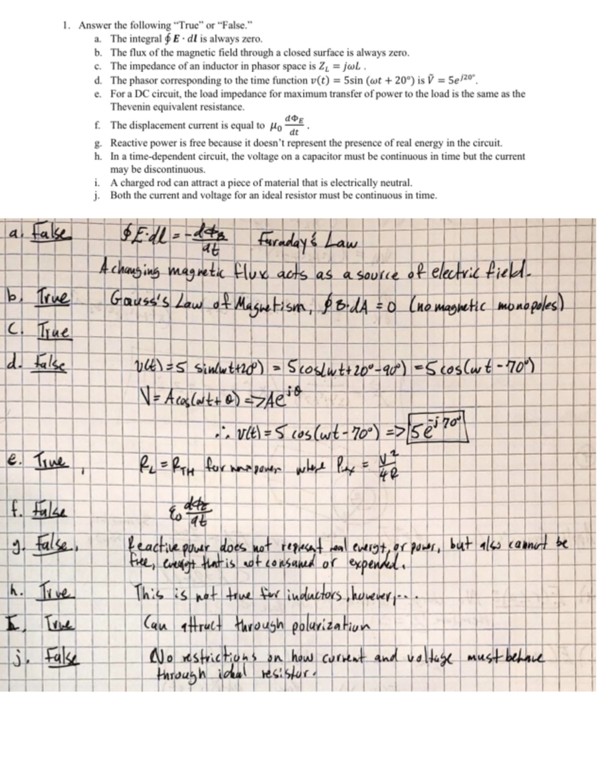 PHYS 222F Final Practice Exam Study Guide and Review Notes - Studocu