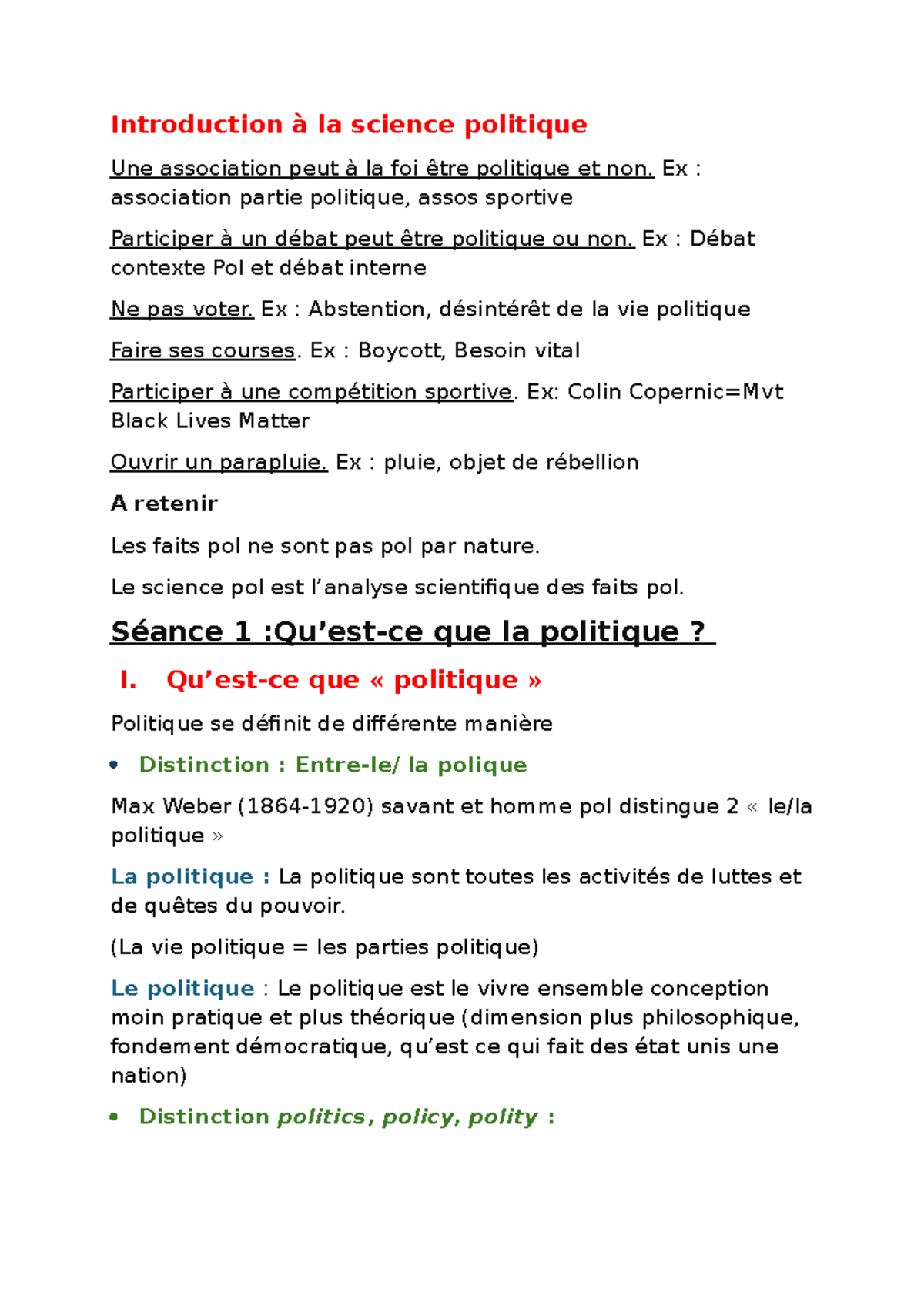 Introduction à la science politique : Concepts et enjeux fondamentaux ...