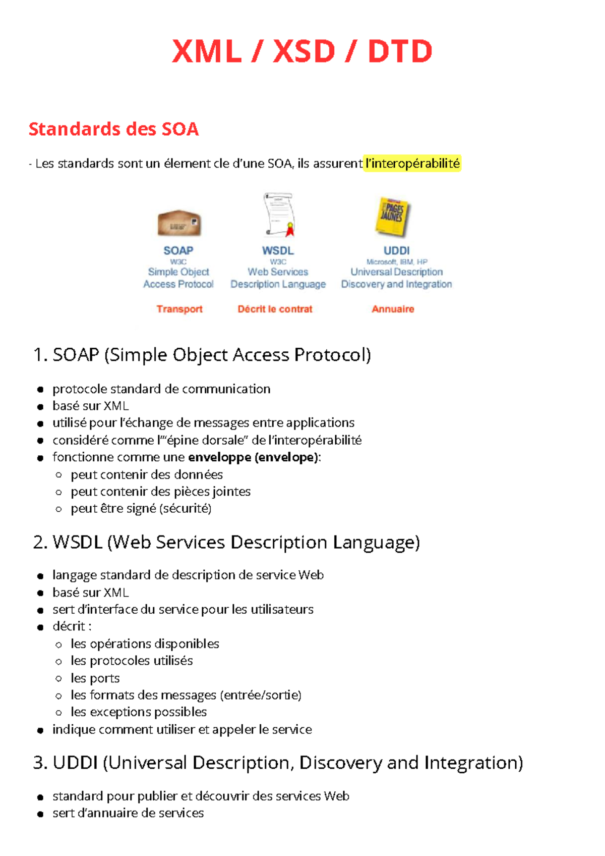 XML, XSD, DTD Standards in SOA: Key Concepts and Practices - Studocu