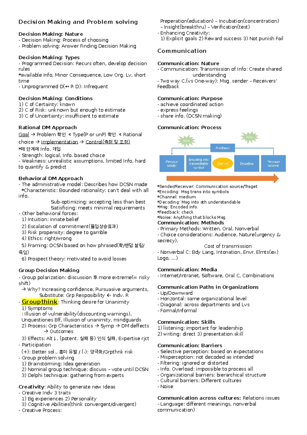 Organizational Behavior Final Exam Notes (OB 101) - Studocu