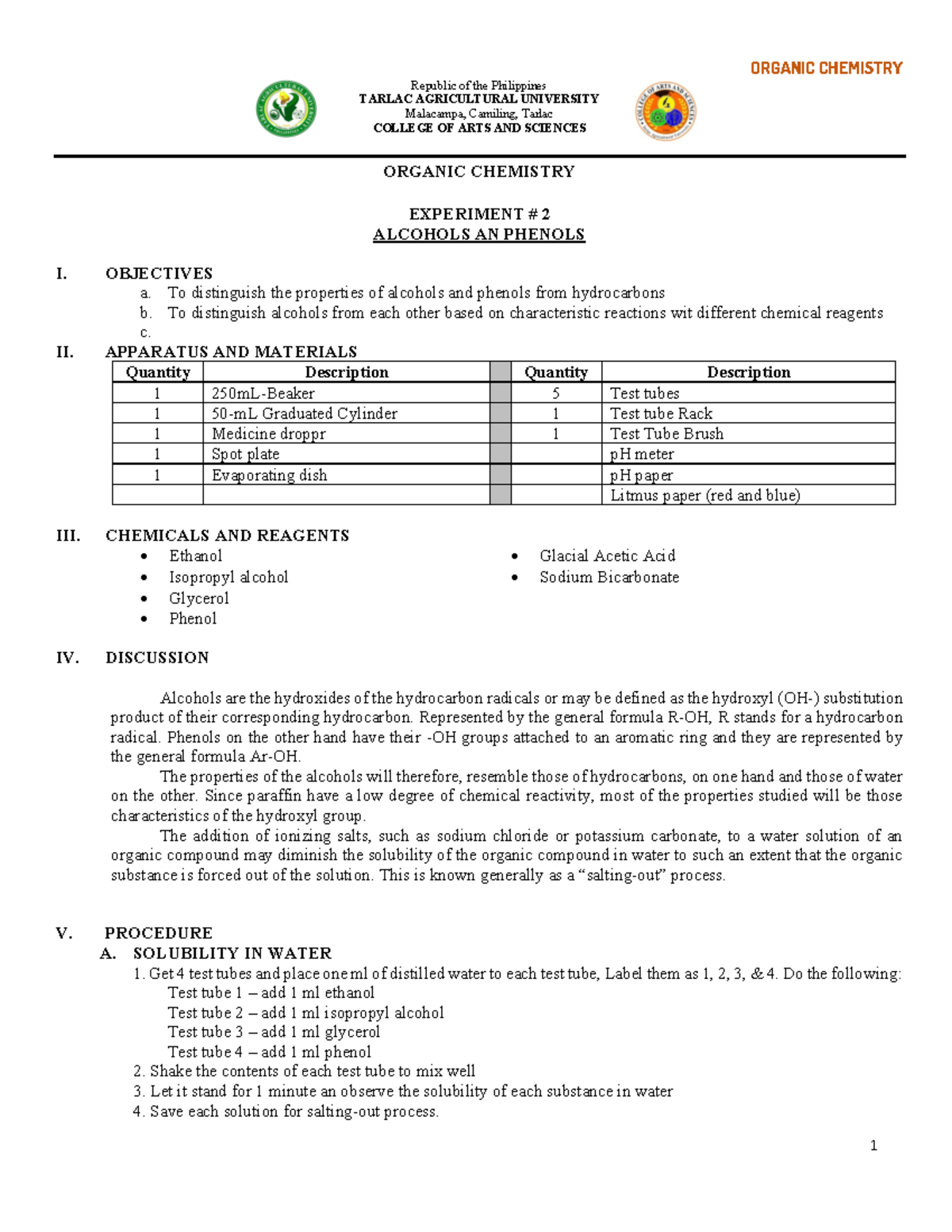 Laboratory- Report-2 - Assessment - Republic of the Philippines TARLAC ...