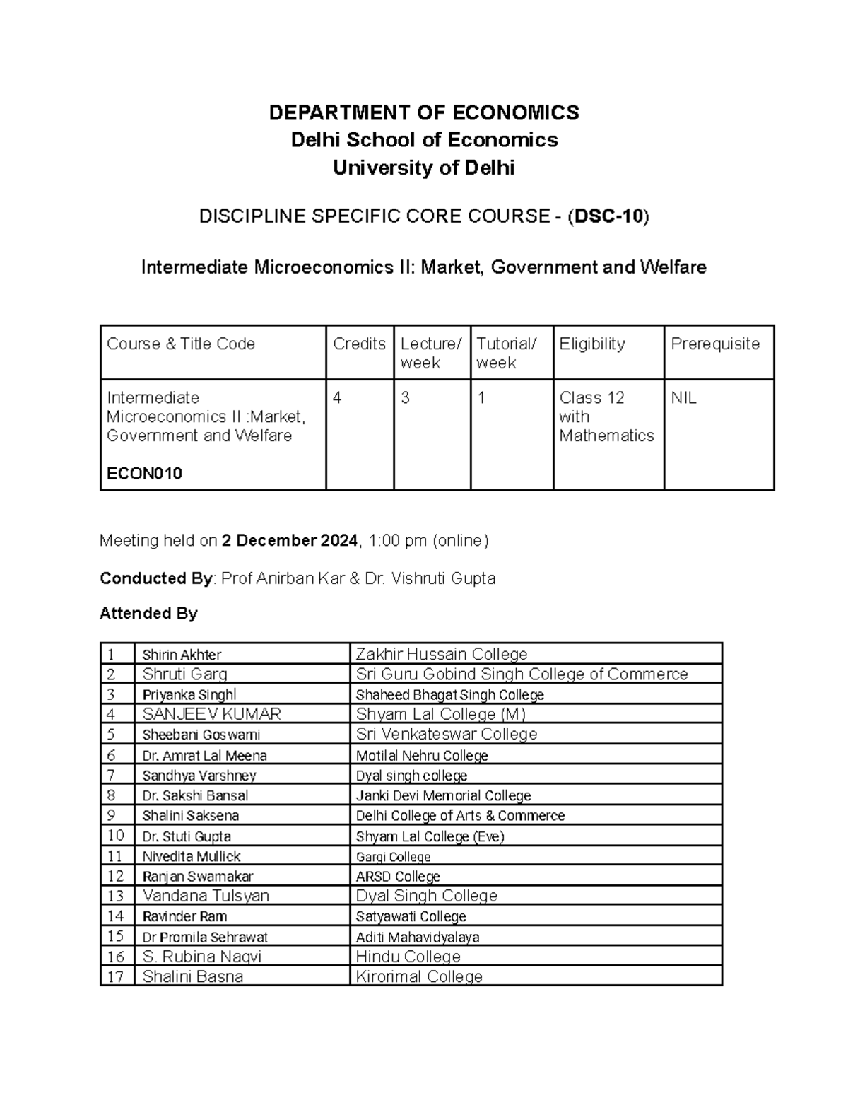 ECON010 DSC 10 - Syllabus for Intermediate Microeconomics II - Studocu