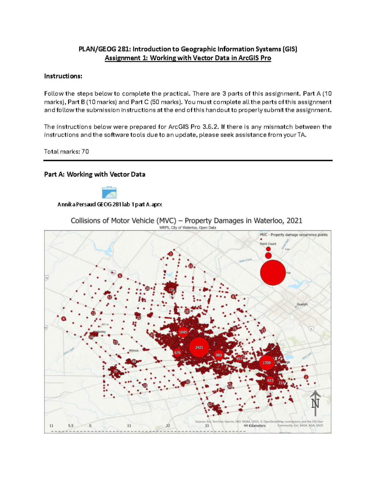 GEOG 281: GIS Assignment 1 - Vector Data Analysis in ArcGIS Pro - Studocu