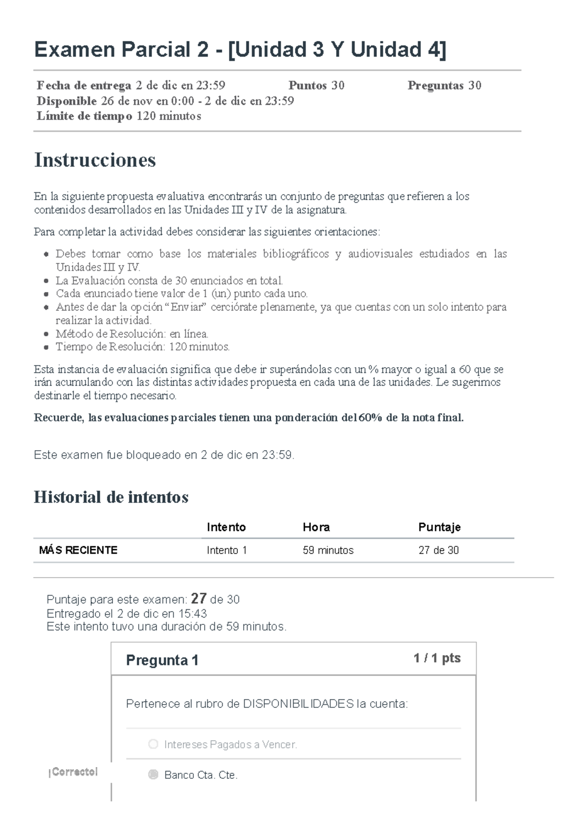Examen Parcial 2 - [Unidad 3 y Unidad 4] Taller de Contabilidad I - Studocu