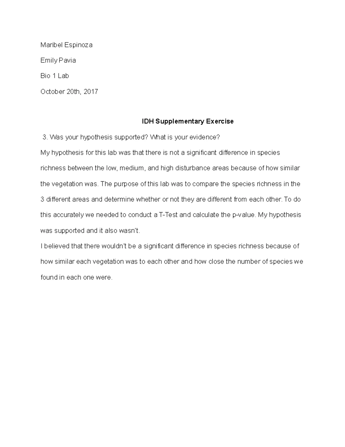Exercise I: Lab 4 IDH Submission Form and Analysis of Findings - Studocu