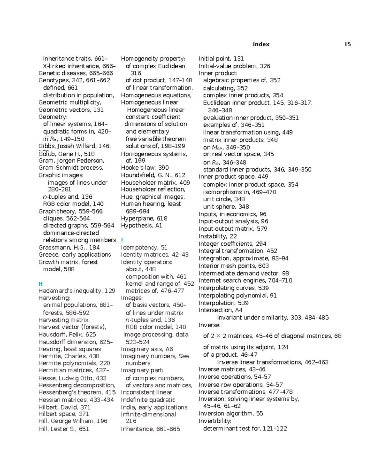 Elementary Linear Algebra Applications (MATH 037) - Comprehensive Index ...