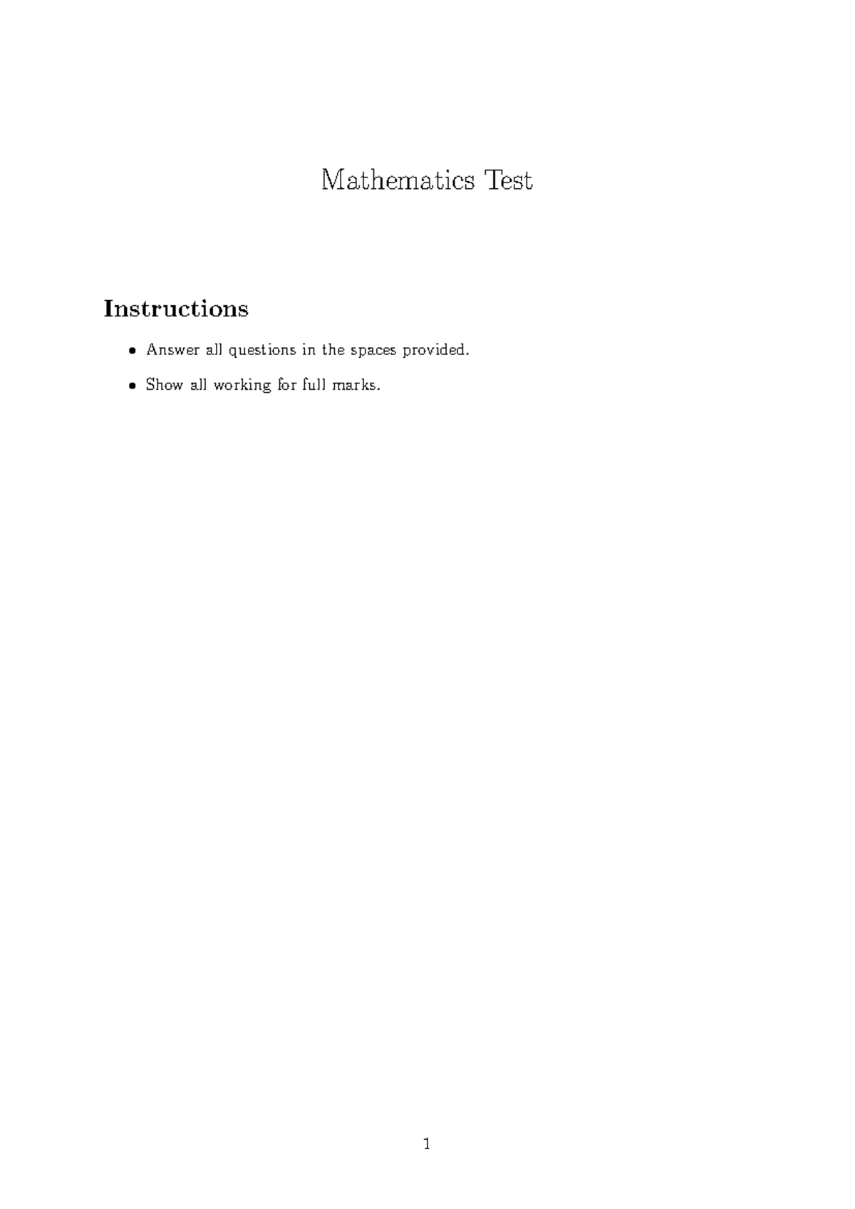 MATH101 Final Exam: Test 1 - Gallery of Graphs Instructions - Studocu