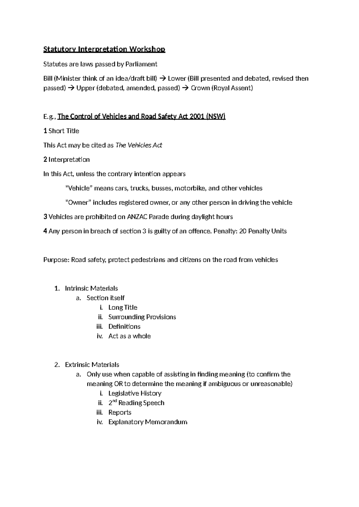 Statutory Interpretation Workshop: Key Principles and Case Studies ...