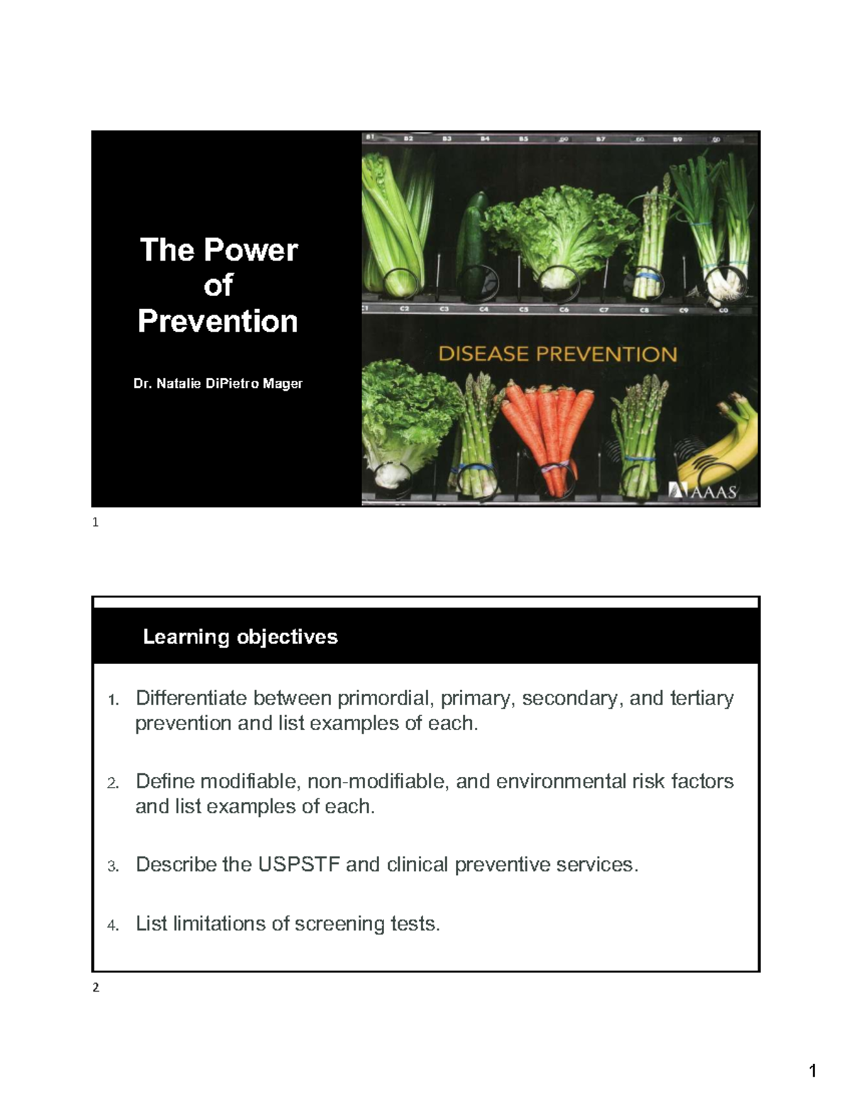 Power of Prevention: Public Health Strategies and Insights (PH 101 ...