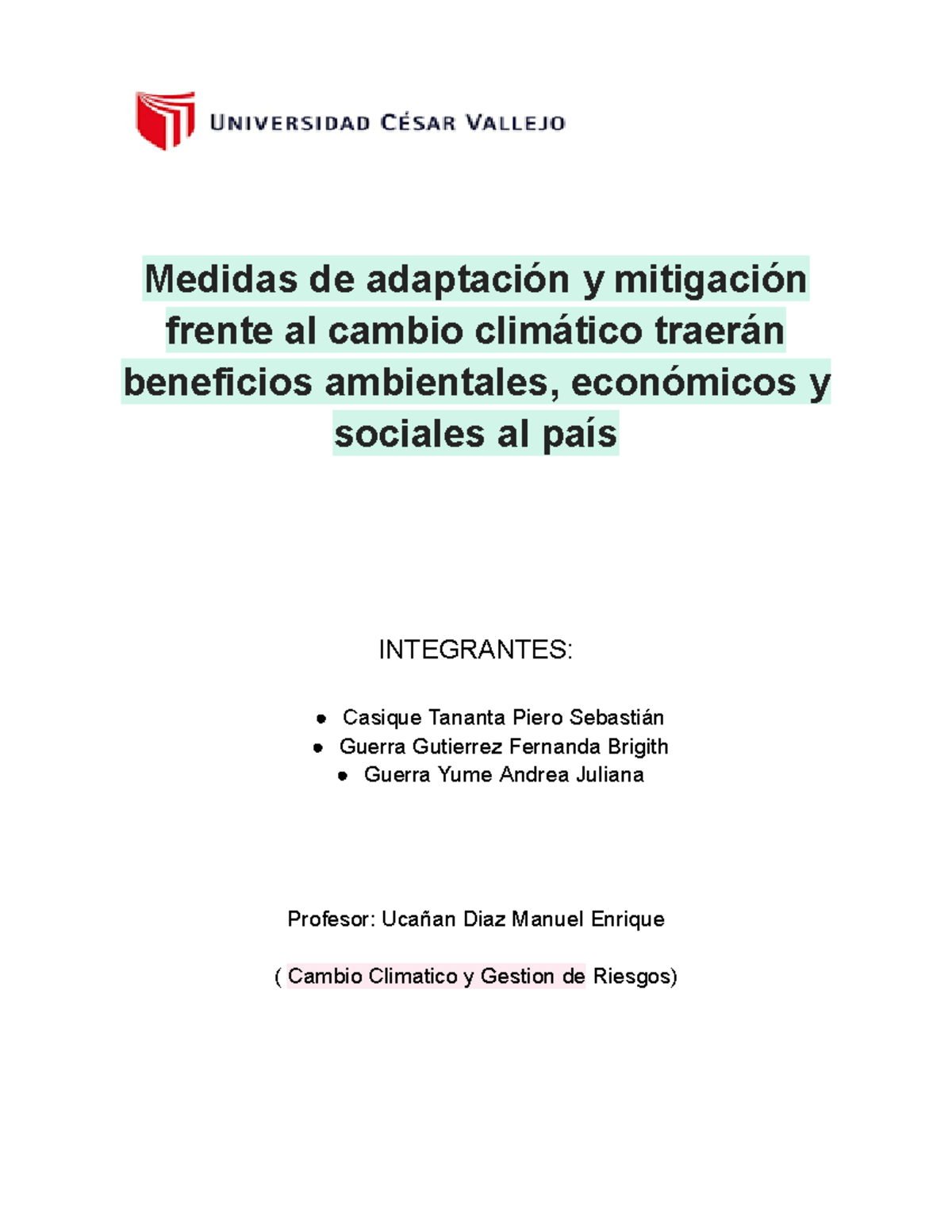 Cambio climático - gooo - Medidas de adaptación y mitigación frente al ...