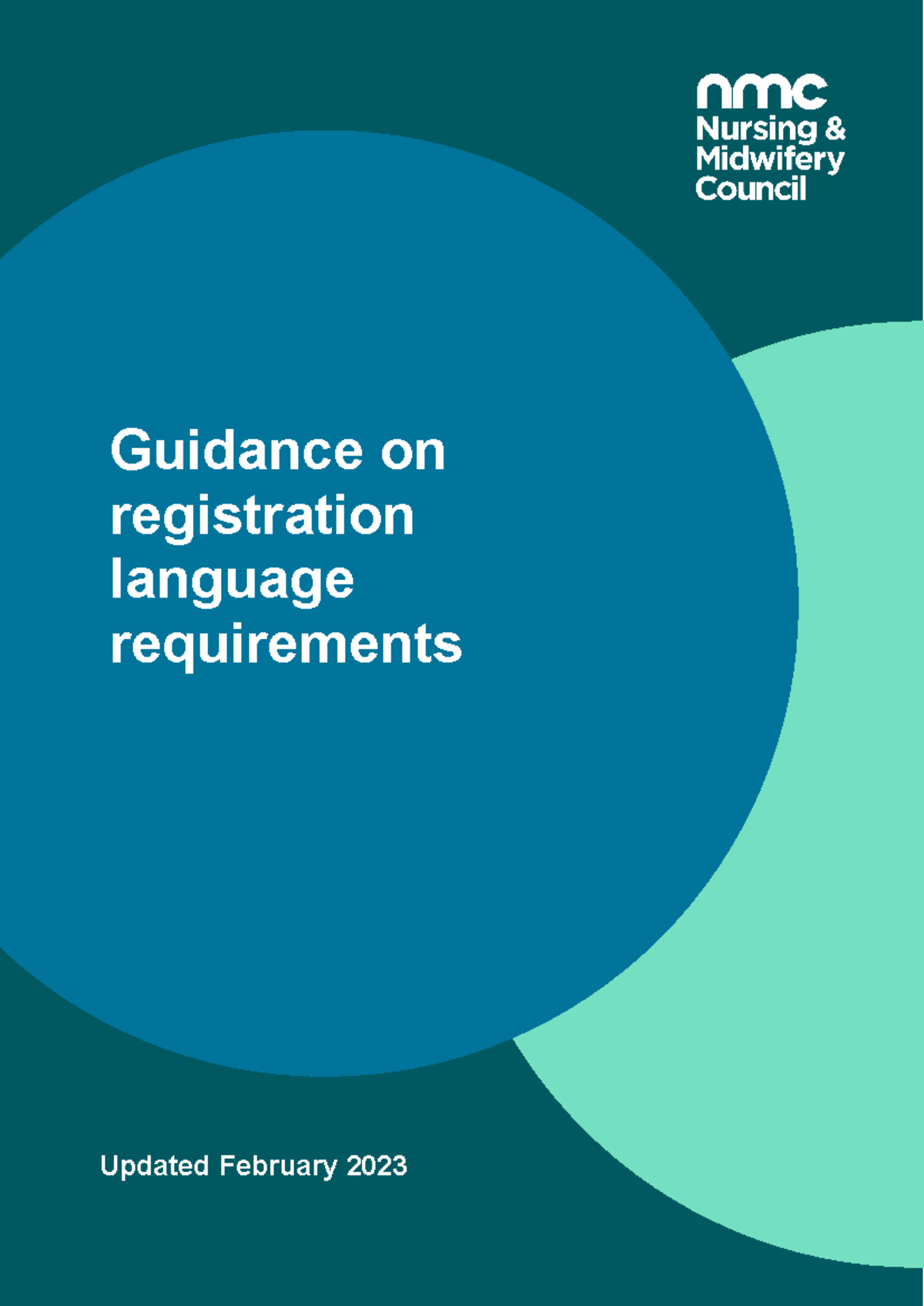 NMC Language Requirements Guidance for Nursing Registration - Studocu