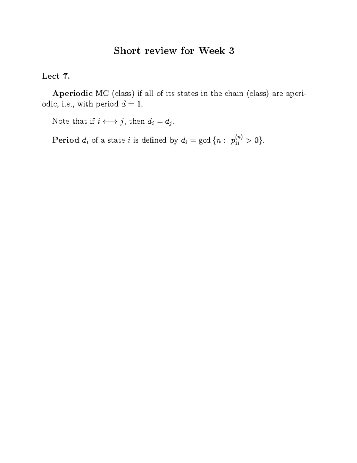 Week 2 Lecture 4 Summary: Understanding Markov Chains and Transition ...