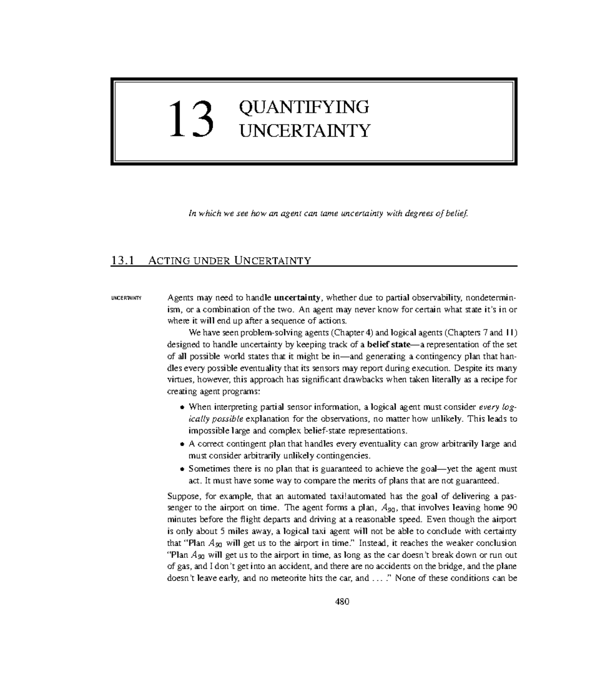 AI Textbook UNIT 5 - Lecture Notes on Quantifying Uncertainty - Studocu
