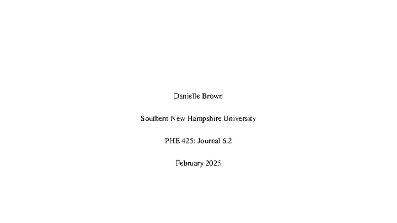 PHE 425: Journal 6.2 Reflections on Program Planning & Health Goals ...