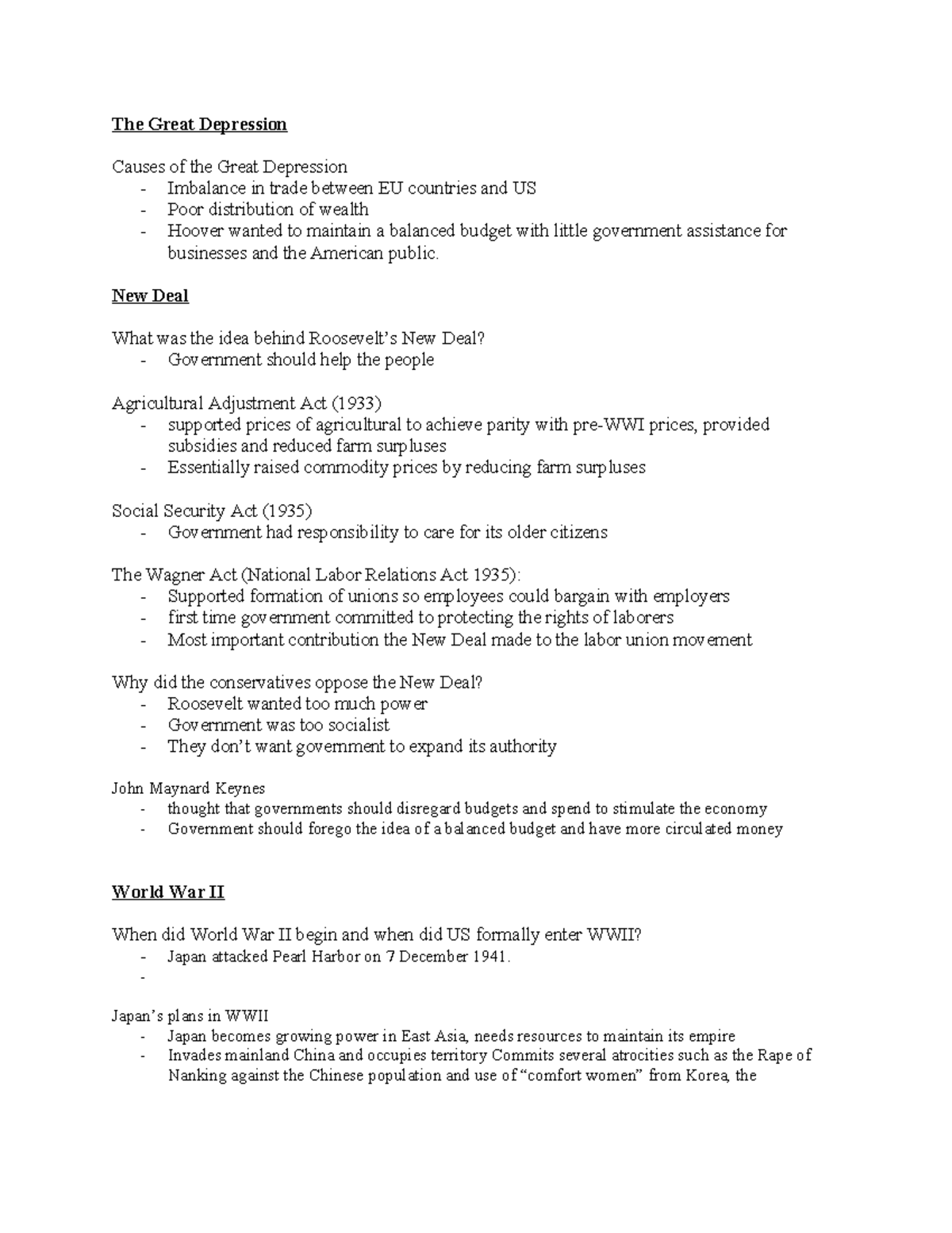 106 Review 3 - Everything you need for the 3rd exam in Hist 106 - The ...