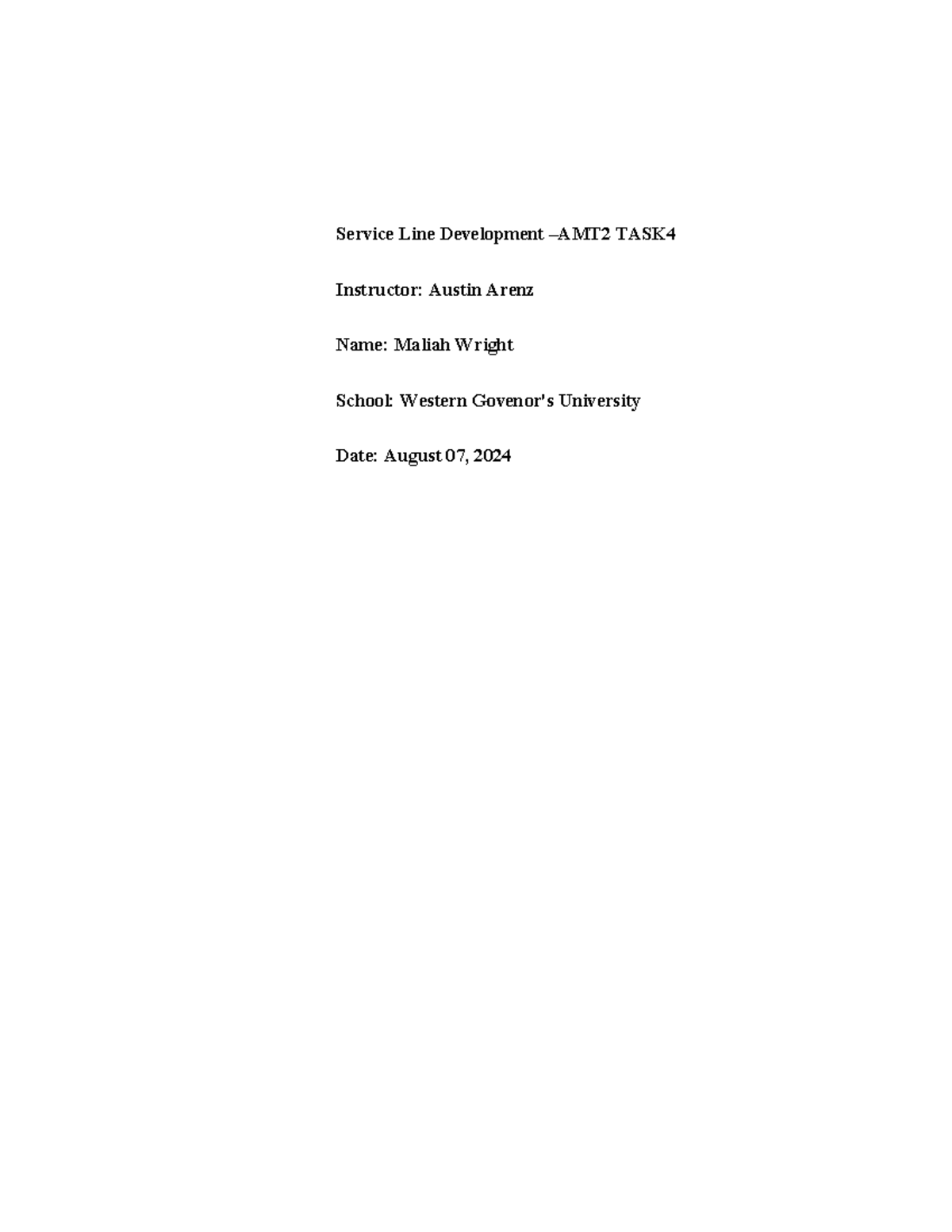 AMT2 TASK4 - Analysis of Demand and Development for Orthopedic Services ...