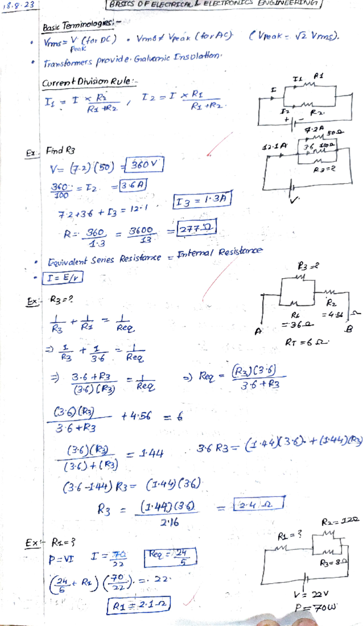 EEE 303: Comprehensive Notes on Circuit Analysis and Transformers - Studocu