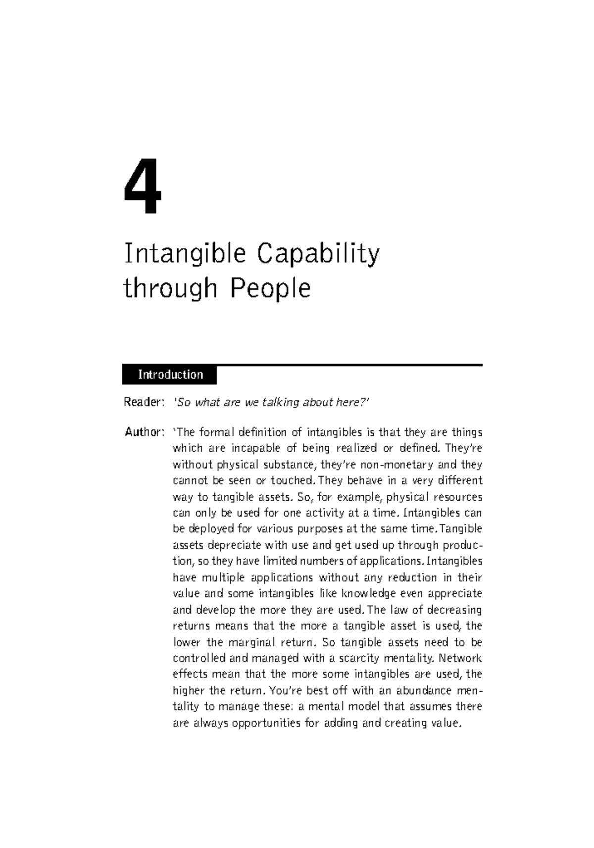 HCM CP 4 - Summary of Intangible Capability through People - Studocu