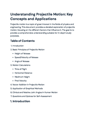 Comprehensive Overview of Biomechanics in Human Movement – KIN 321 ...