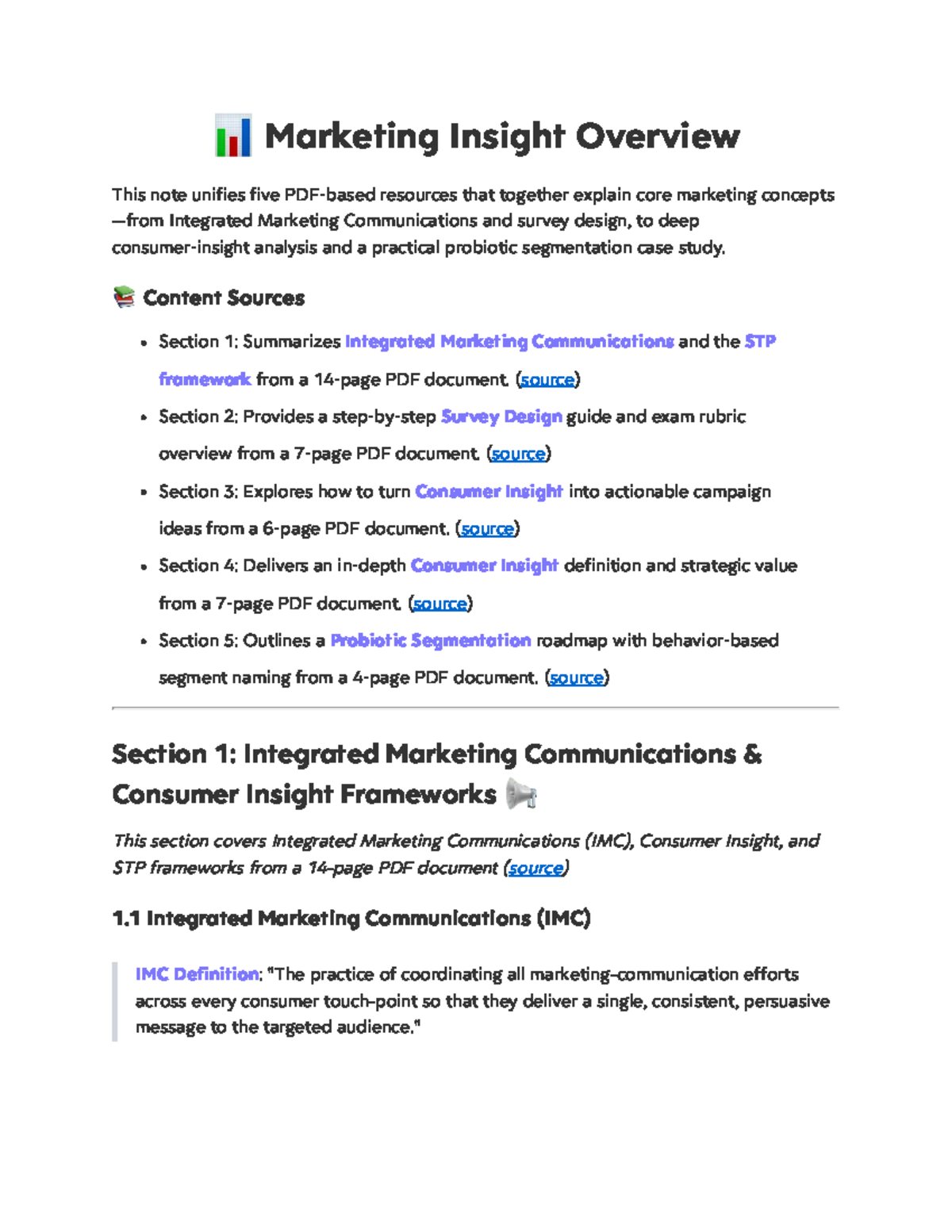 Marketing Insight Overview: Core Concepts & Case Studies - Studocu