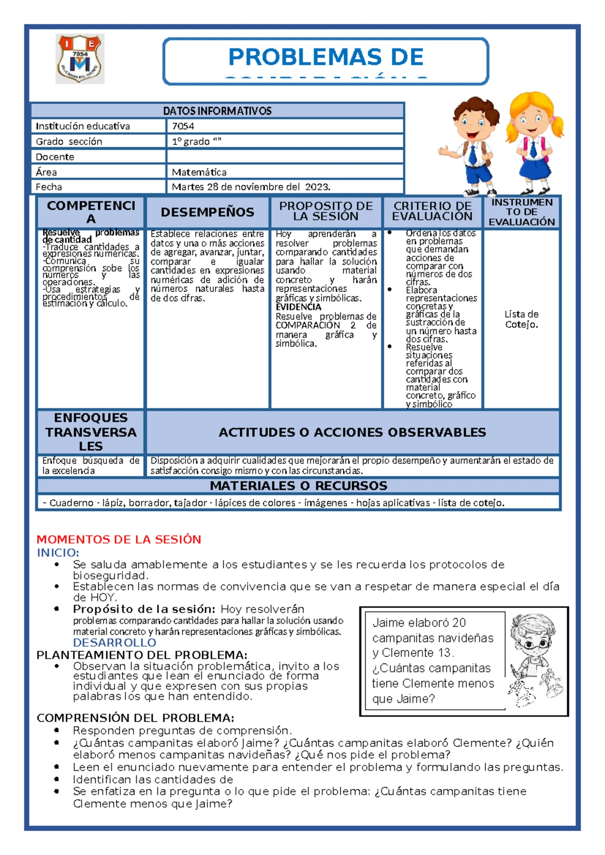 Debate de Normas de Convivencia en 4to Grado - Sesión de Aprendizaje ...