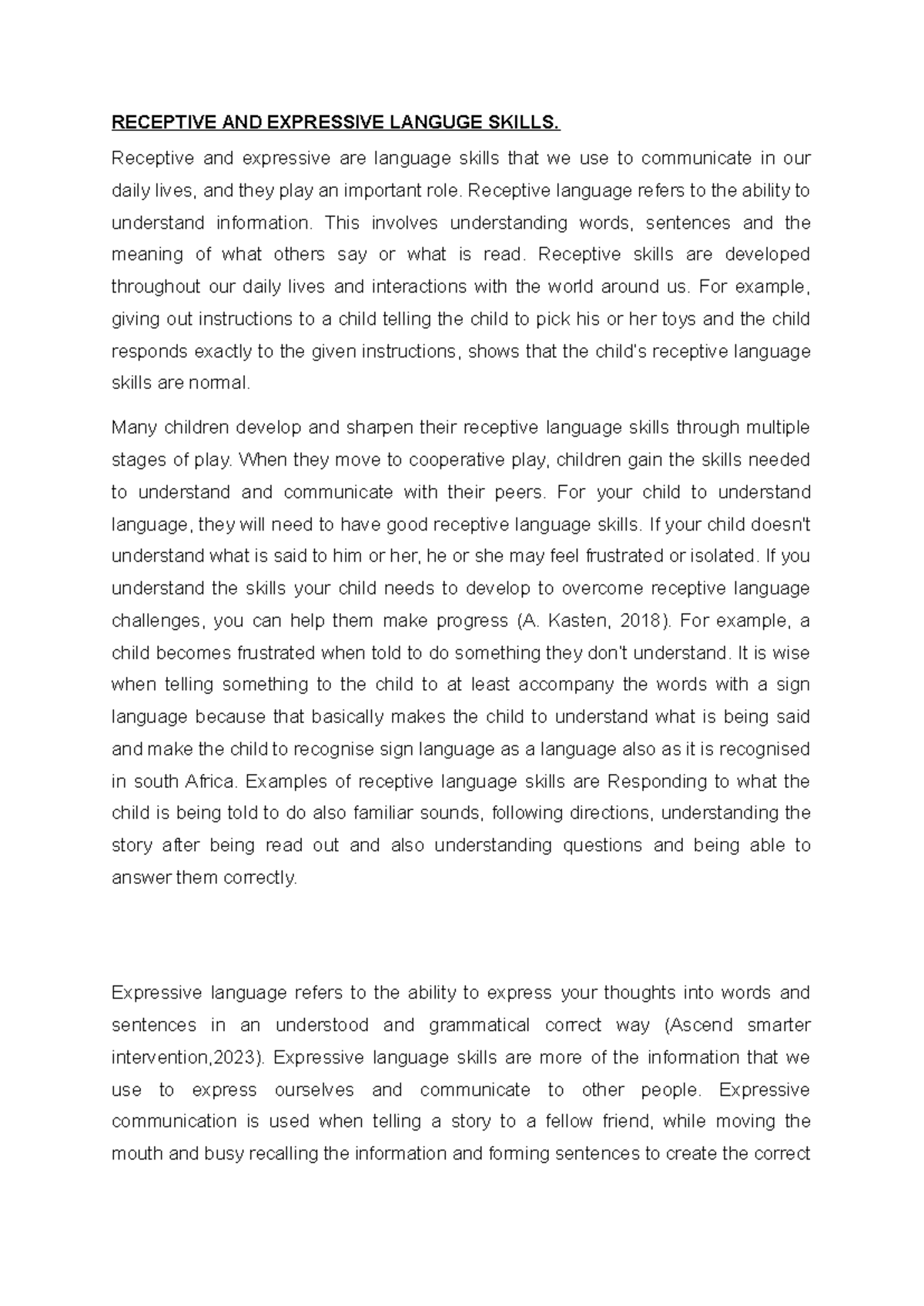 Receptive & Expressive Language Skills: Understanding Communication ...