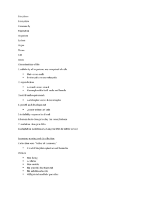 Comprehensive Overview of Biological Diversity & Evolution (BIO101 ...