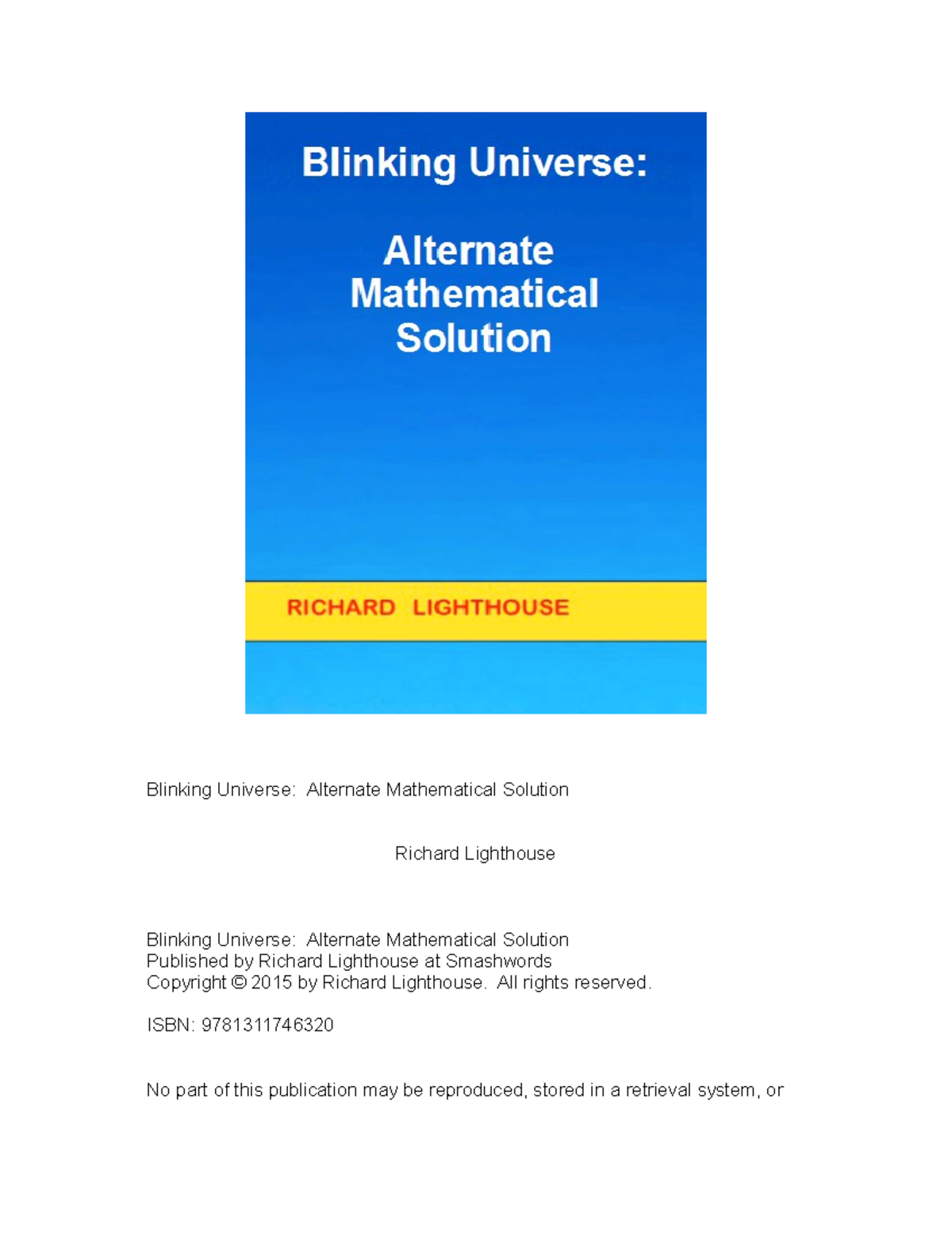 1712 - Technical Paper on Blinking Universe Mathematics - Studocu