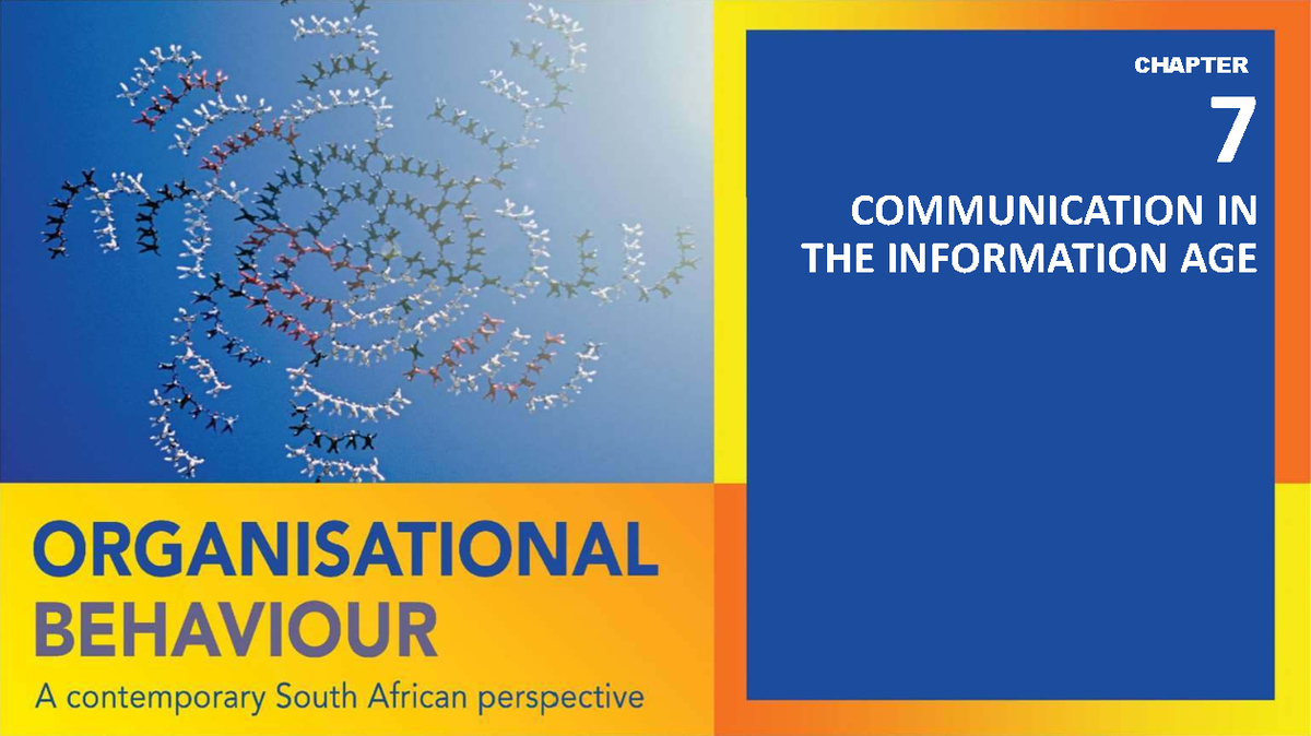 OB 7: Communication in the Information Age - Key Concepts & Models ...