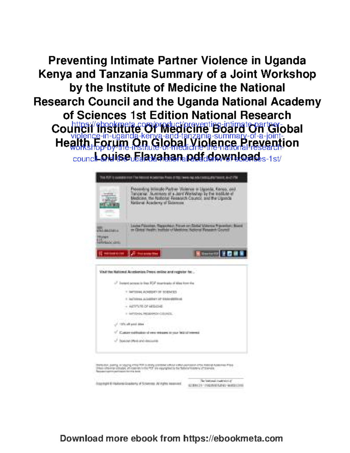 Preventing intimate partner violence in Uganda, Kenya, and Tanzania ...