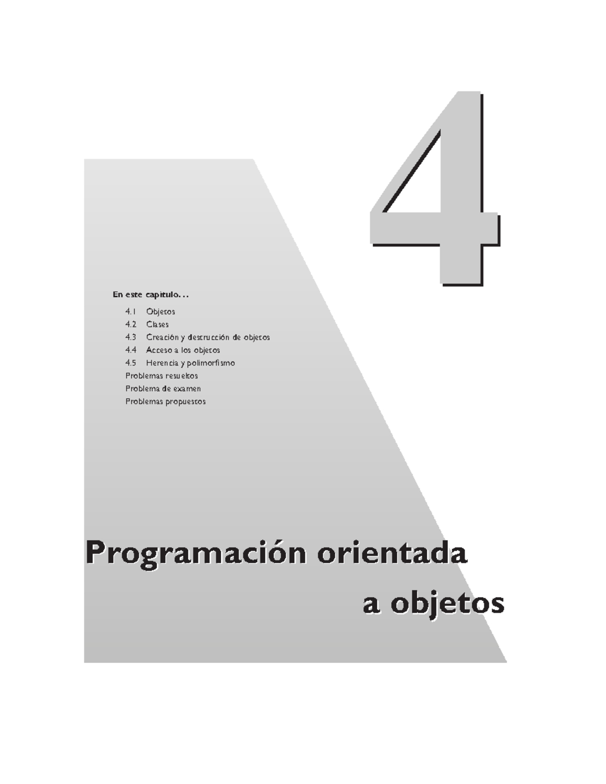 Programacin orientada a objeto - 44 En este cap ́ıtulo... 4 Objetos 4 ...