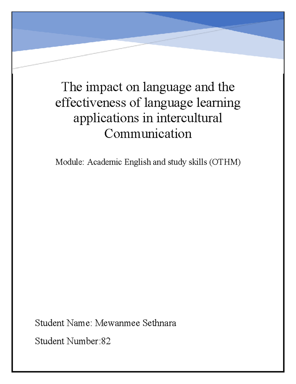 The Effectiveness of Language Learning Apps in Intercultural Comm ...