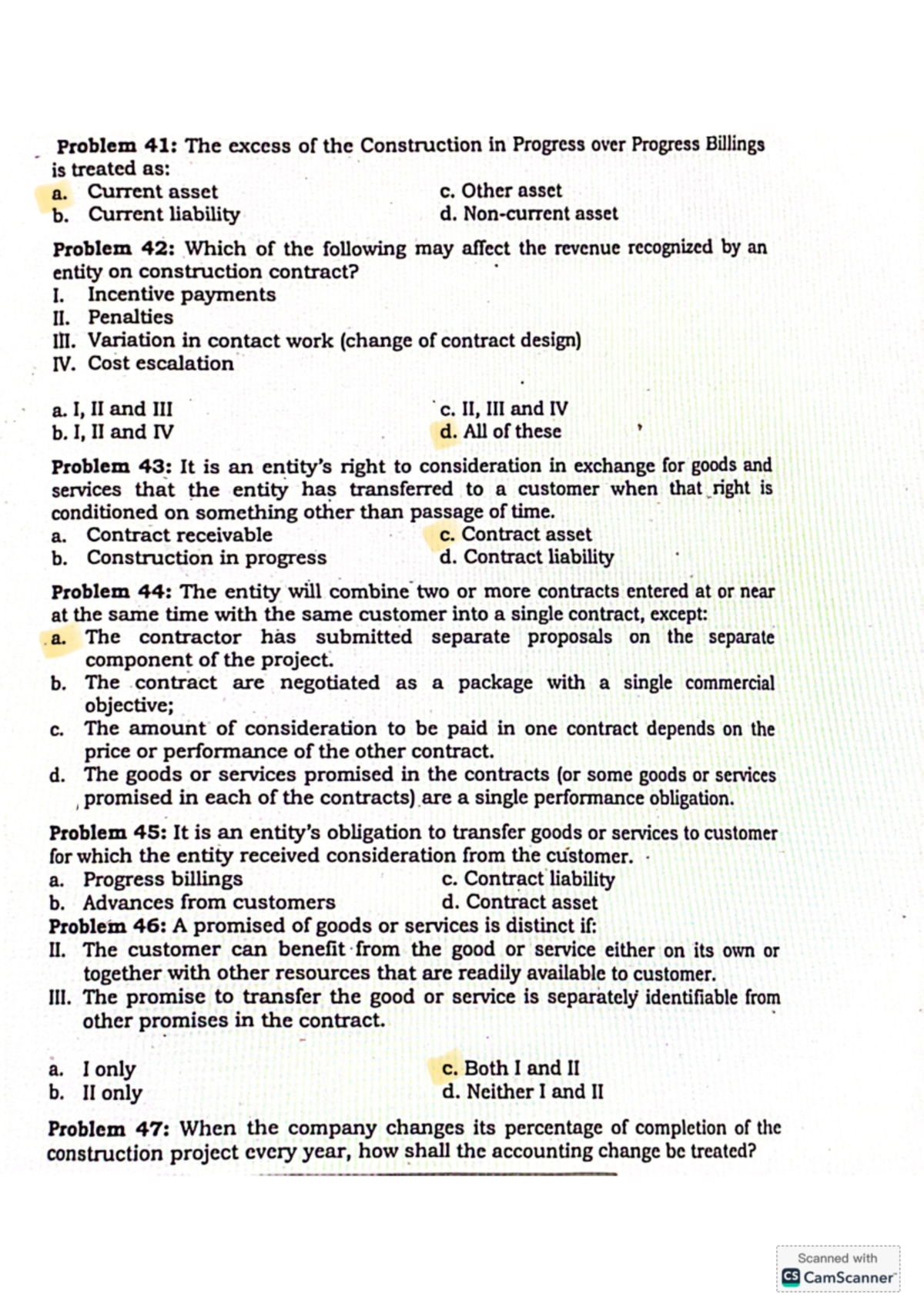 Long Term Construction Contracts: Problems & Solutions Analysis - Studocu