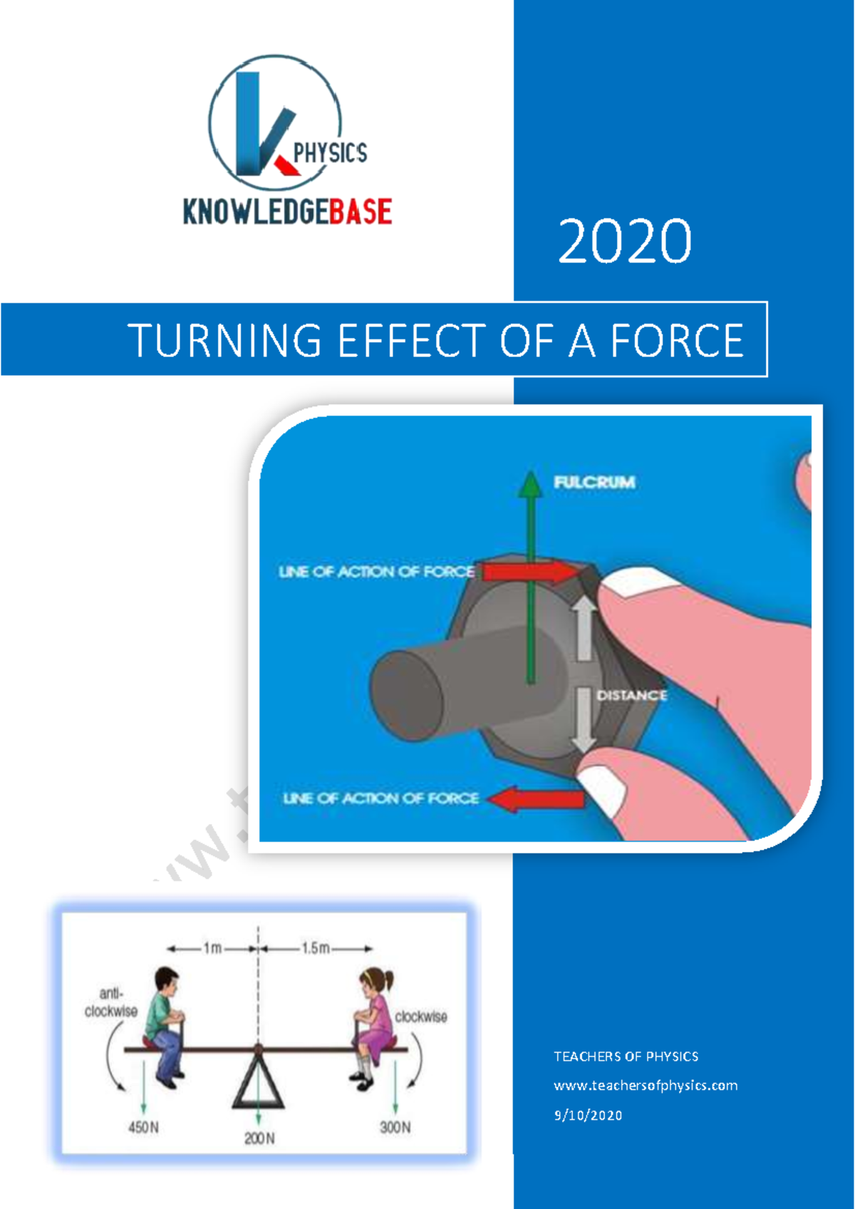 Turning Effect of a Force: Understanding Moments and Equilibrium - Studocu