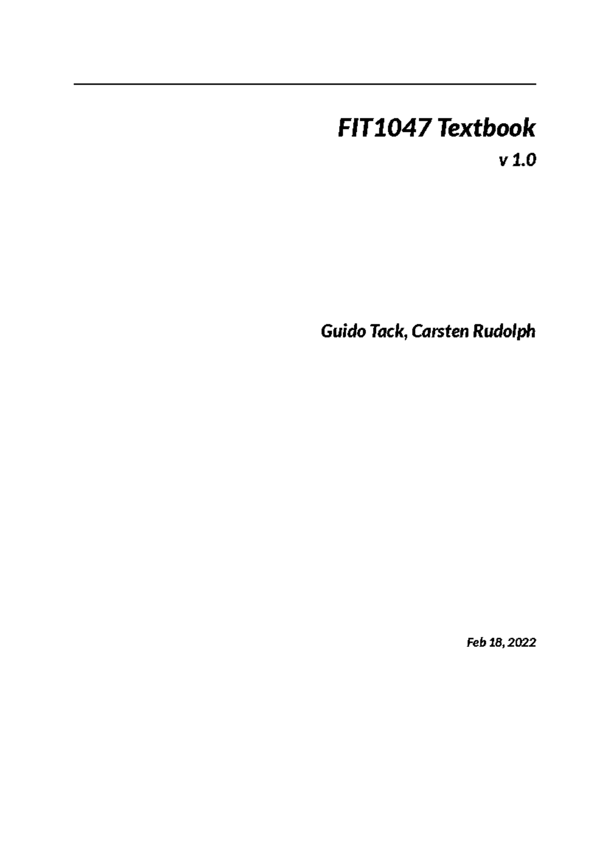 FIT1047 Textbook: Understanding Computer Systems and Networks - Studocu