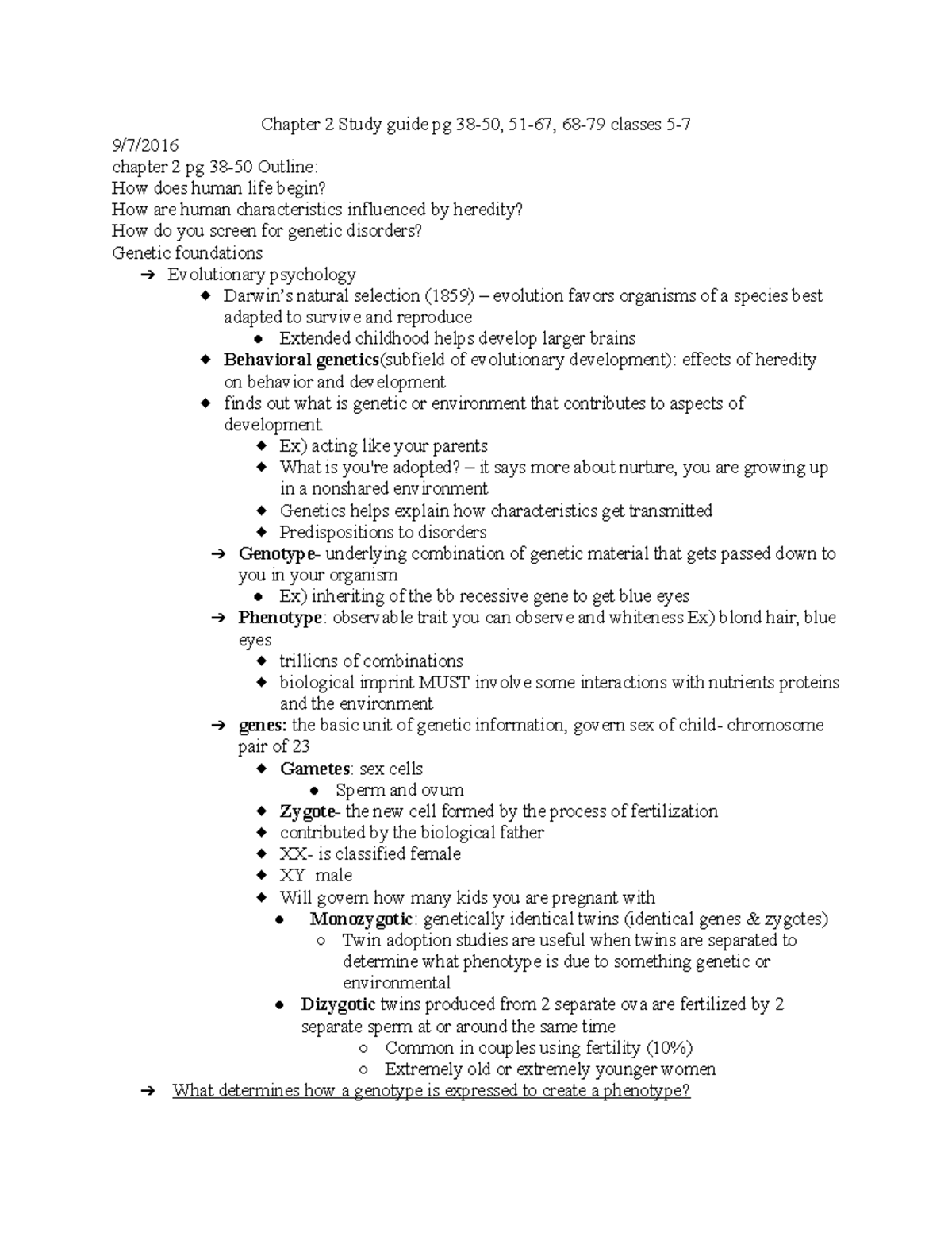 Quiz 3 Study guide psyc 160 - Chapter 2 Study guide pg classes chapter ...