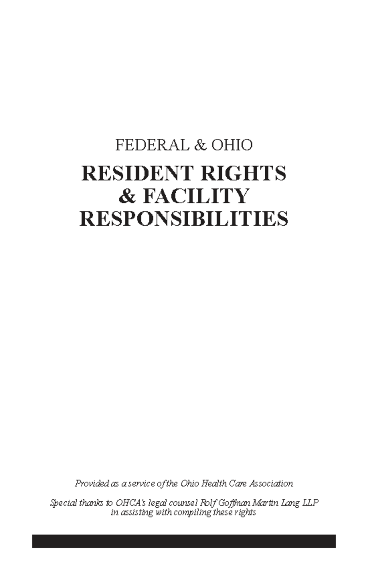 Nursing Home Residents' Rights & Facility Responsibilities (NUR 101 ...